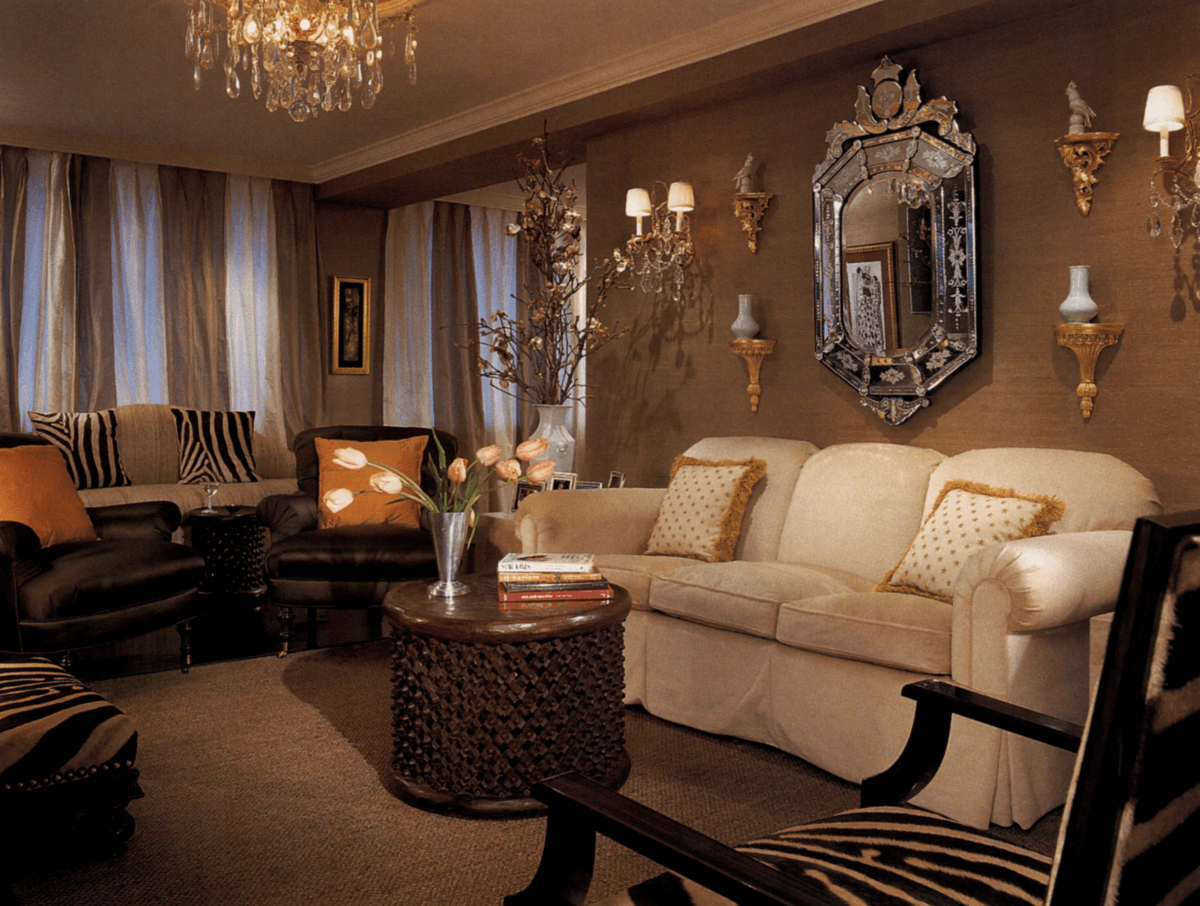 black celebrity living room